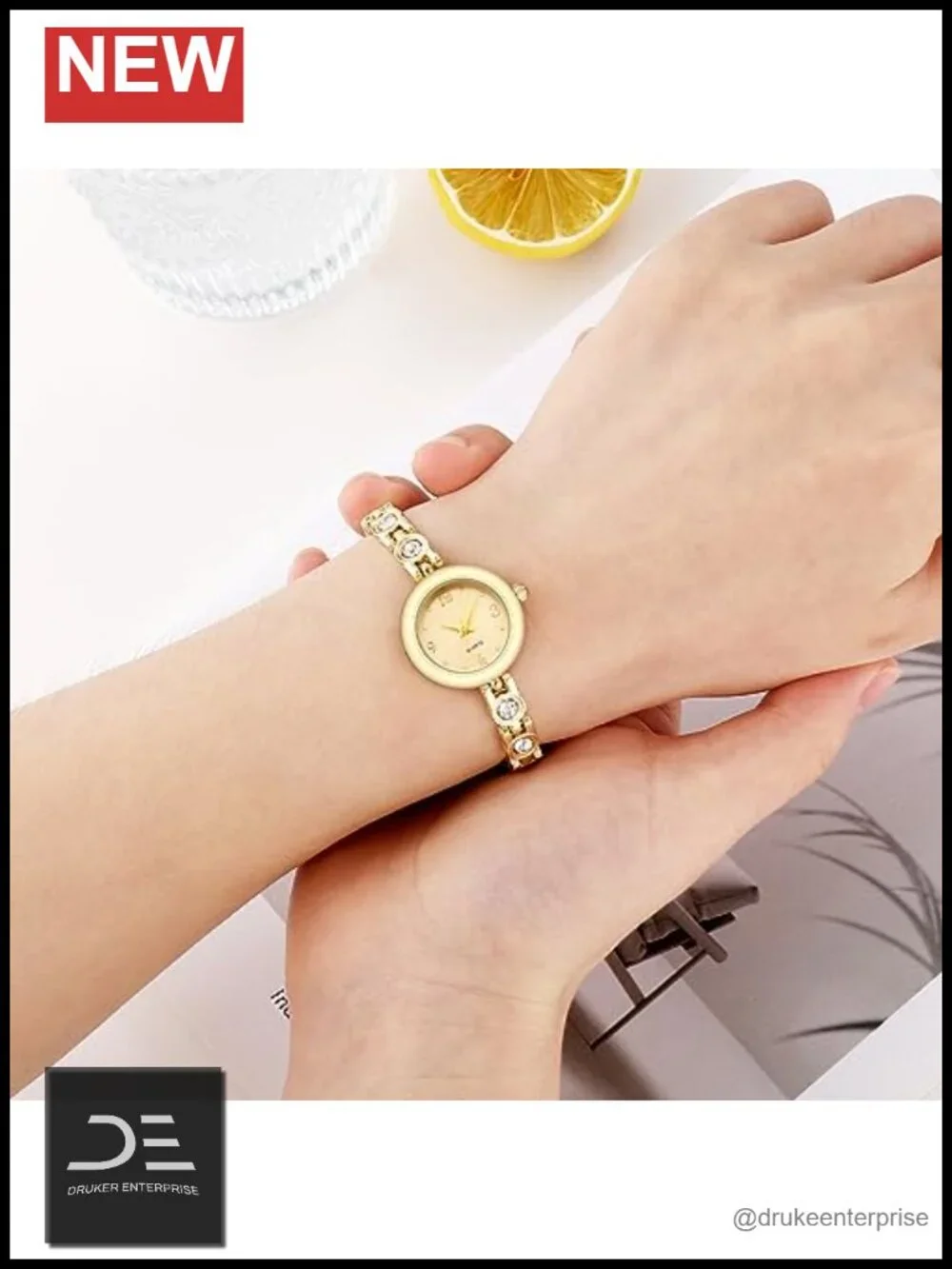 Women's Small Thin Analog Bracelet Quartz Watch 30m Water Resistant